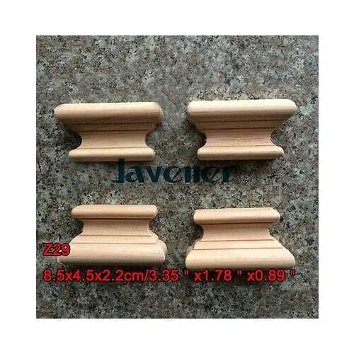 Z29 -8.5x4.5x2.2cm Wood Carved Onlay Applique Carpenter Decal Wood Working Carpenter Table Leg