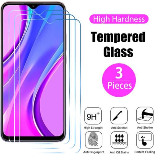 3PCS Protective Glass On Samsung M51 M10 M20 M30 M40 M01 F41 Screen Protector On Galaxy M31 M21 M11 S20 S10 Lite S20 FE 5G S6 S7
