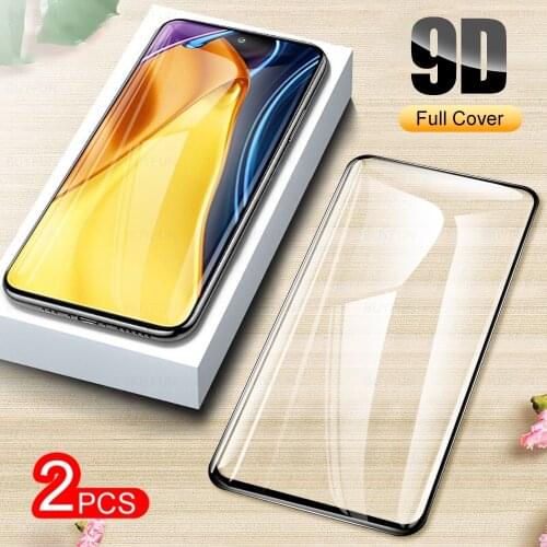 2Pcs Full Cover Tempered Glass For Xiaomi Poco M3 Pro 5G Glasses Protective Glass For Poko Poxo M 3 X3 F3 X3Pro Protection Film
