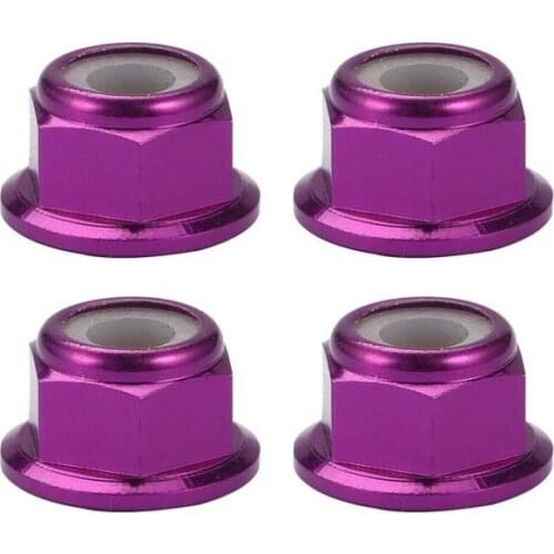 4Pcs Aluminum Nylon Nut M4 For 1:10 Upgrade Parts Profile Connectors Tools