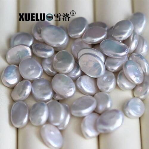 XUELUO Brand 5 pearls per pack, Genuine Natural Oval Shape Freshwater Cultured Loose Pearl Beads for diy design