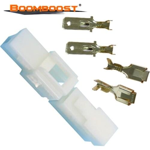 50 set 6.3mm 2/4/6 pin Automotive 6.3 Electrical Wire Connector Male Female Cable For Motorcycle Ebike Car Terminal Plug Kits