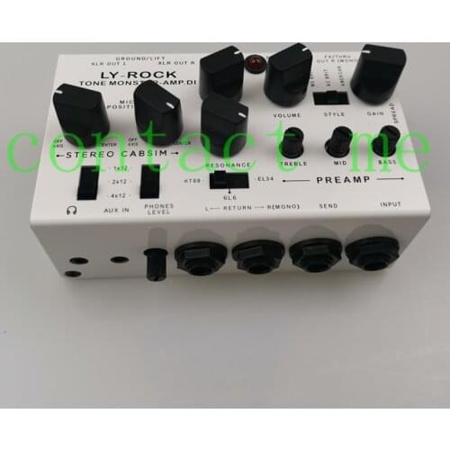 LY ROCK Guitar cabinet analog DI box (eight-in-one 0W amp audio workstation), dual-channel 6.35 output, stereo loop