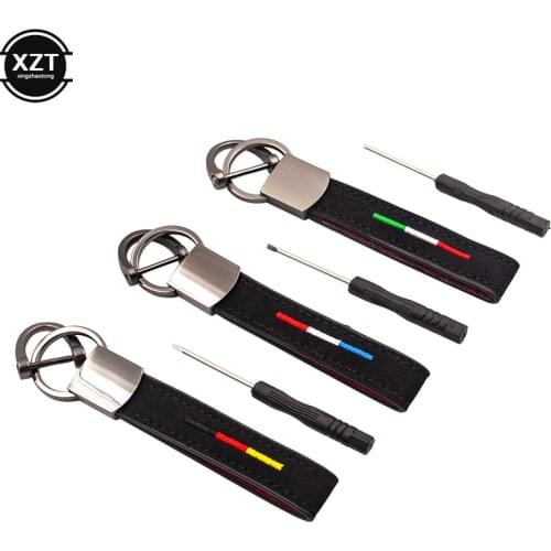 Car Key Chain Leather Key Holder Keychain For Mercedes BMW The National Flag Of Italy Germany Keychain Alloy Auto Accessories
