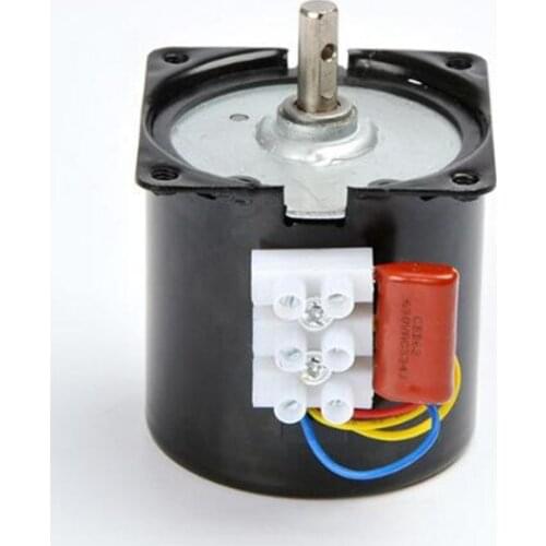 Free Shipping 1.5rpm-99rpm 220V AC 14W Gear Motor 60KTYZ Permanent Magnetic Synchronism Lage Snelheid Grote Koppel Kleine Motor