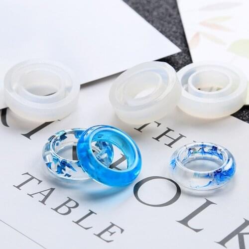 Hole Rings Mold Handmade DIY Making Ring Jewelry Silicone Mold Crystal Epoxy Mould Epoxy Resin For Jewelry Making Findings Acces