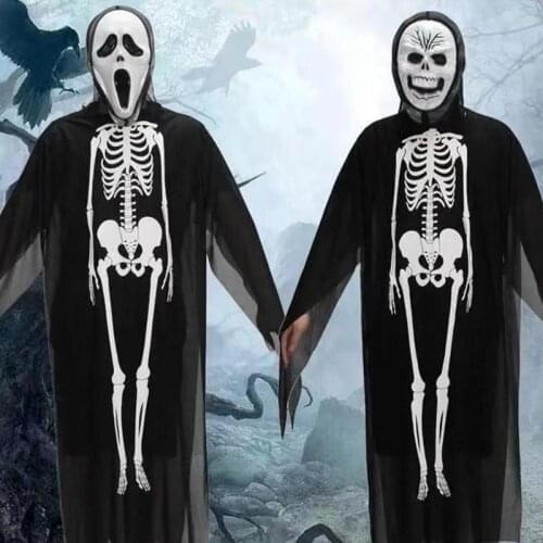 Halloween Ghost Skeleton Costume Robe Horror Vampire Zombie Scary Skull Children Robe Devil Halloween Dress Halloween Costumes