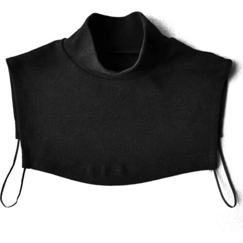 Men Men And Women Knitting Fake Collar Islamic Hijab Extensions Neck Chest Back Cover Modal Scarf Half Muslim Collar Fashion