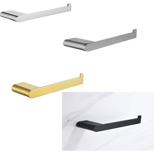 New 1pc Black/ Brushed Gold Toilet Paper Holder Wall Mount Tissue Roll Hanger 304 Stainless Steel Bathroom Accessories Hot Sale