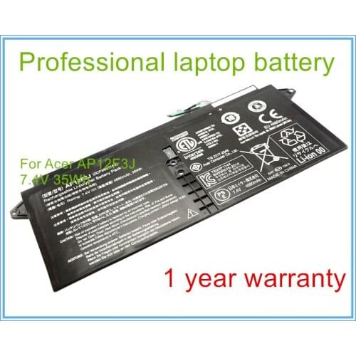Original notebook battery 7.4V 4680WAH for 2ICP3/65/114-2 AP12F3J Aspire S7 Ultrabook S7-191 S7-391