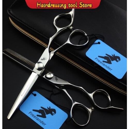 "Water Valley Freelander Hairdressing Scissors Flat Shear Liu Hai Shear Tooth Shear Japan 6.0 Inch Stainless Steel Type Size"