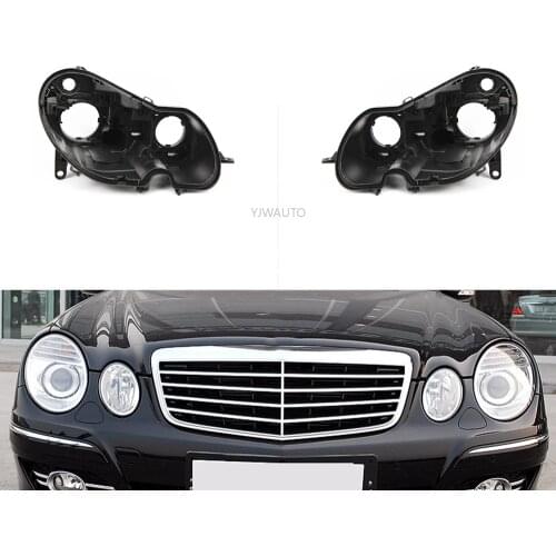 Headlight Base For Mercedes Benz W211 E Class 2005~2009 Headlamp House Car Rear Base Headlight Back Support