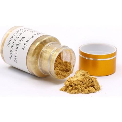 Edible Food Coloring Gold Food Powder 10g Dye for Cake Decorations Baking Pastry Macaron Chocolate