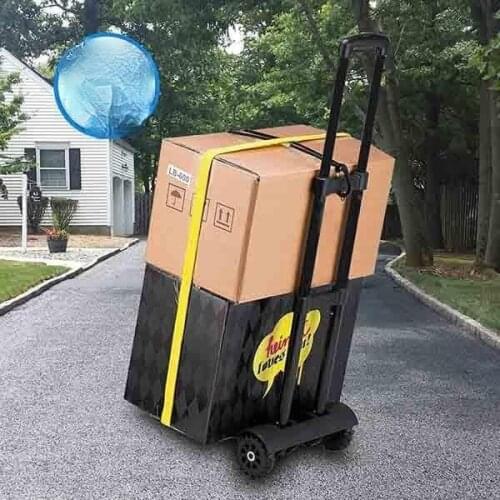 Portable Folding Cart Heavy Duty Foldable Hand Sack Wheel Trolley Folding Truck Barrow Cart Travel Luggage Shopping Cart