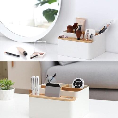Nordic Creative Bamboo Storage Box Living Room Coffee Table Multifunctional Desktop Storage Box Remote Control Finishing Box
