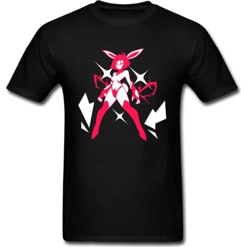 Super Space Bunny Girl Tees Men T-shirt Plus Size T Shirt Anime Tshirt Woman Print Clothing No Fade Cotton Tops & Tees Fitness