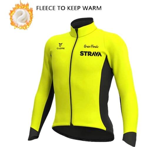 Long Sleeve Cycling Jersey 2021 Men Pro Team Winter Thermal Fleece Bicycle Cycling Clothing MTB Roupa Ciclismo Masculino Jersey