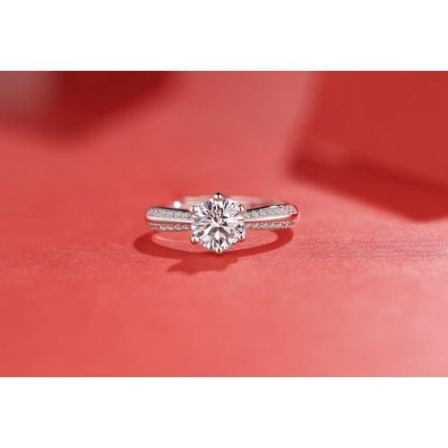 Yulaili New Arrival Ring Classic Style Round Cut Ring Engagement Anniversary Ring 0.5ct 1ct 2ct 3ct
