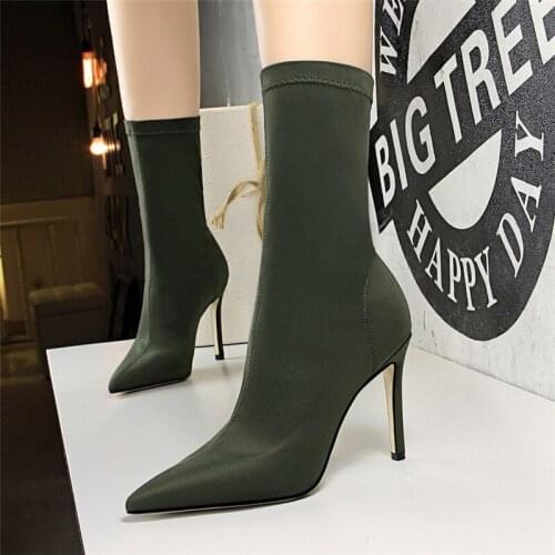 Black Boots Women Sexy Heels Fetish High Heels Boots Women Stiletto Ladies Shoes Designer Heels Autumn Boots Woman Shoes Luxury