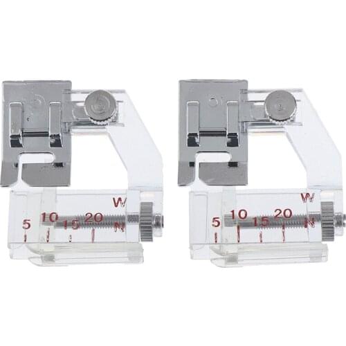 1Pc Adjustable Cloth Edge Presser Foot for Sewing Machine Transparent Scale Foot Household Sewing Machine Accessories