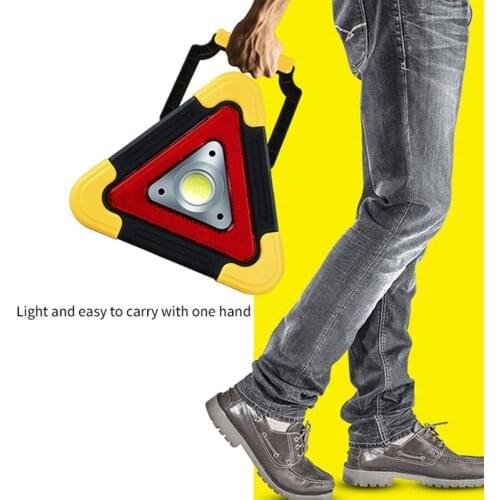 1PCS Triangle WarningSign Triangle Car LED Work light Road Safety Emergency Breakdown Alarm lamp Portable Flashing light on hand