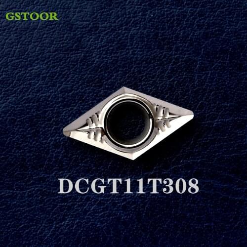 10PCS DCGT11T308 DCGT11T302 DCGT11T304 DCGT070204 DCGT070202 AK GH02 Aluminum Inserts Turning Tool Lathe Cutter Copper Tools