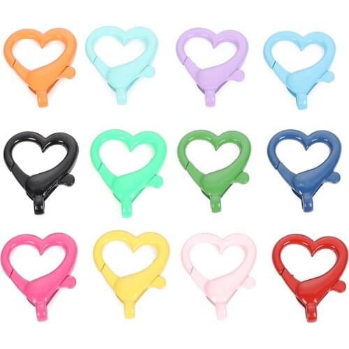 10pcs/lot 30mm Peach heart keychain Ring For Key Chain Keychain Diy Jewelry Making Sleutelhanger Key Rings Wholesale