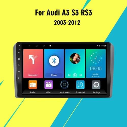 2 Din Android 8.1 CAR GPS Stereo Radio Multimedia player For Audi A3 2003-2012 S3 2006-2012 RS3 Sportback 2011 BT WIFI