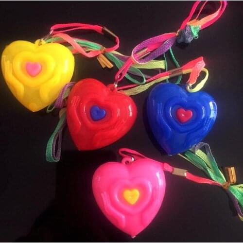 30pcs Cute Love Luminous Necklace Pendant Toy Concert Birthday Party Supplies Gift Decoration Children Adult Girls Christmas