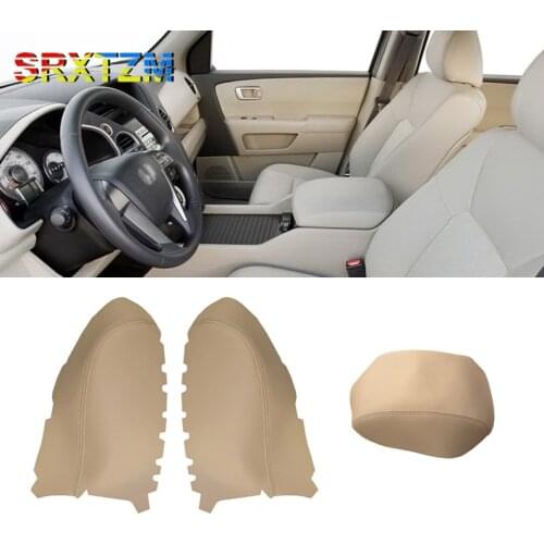 Microfiber Leather Front Door Left Right Panel Armrest Cover for Honda Pilot 2009 2010 2011 2012 2013 Car styling Interior Parts