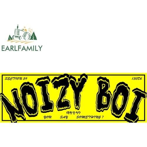 EARLFAMILY 13cm x 4.6cm for Noisy BoI Creative Car Sticker Funny Car Stickers for SUV Scratch-Proof Waterproof Vinyl Decals