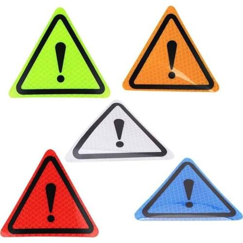 Car Body Reflective Car Stickers Decorative Stickers Motorcycle Reflective Warning Triangle Safety Labeling