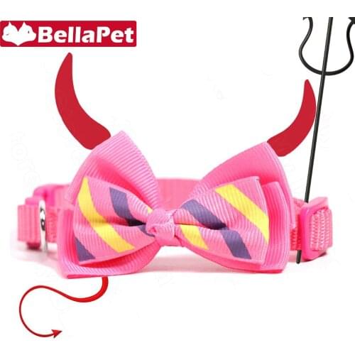 Cute Collar for Cats Flea Cat Collar Charm Quick Release Pet Product Bowknot Cat Collar Breakaway Necklace Cat Accessories
