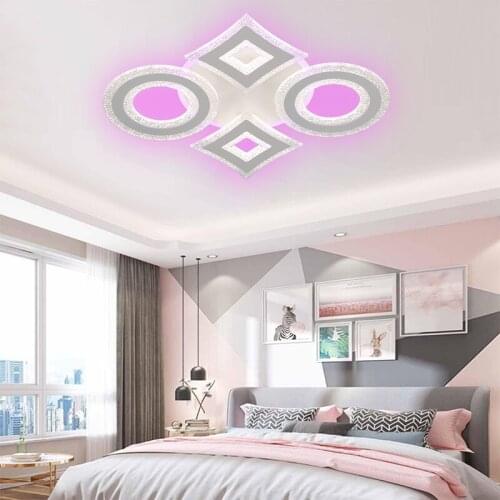 Modern style LED dimming bedroom living room ceiling lamp kitchen living room lighting childrens room color changing lamp