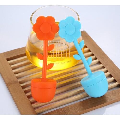 Silicone tea strainer tea maker immersion filter kitchen accessories