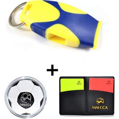 Soccer Referee Whistle with pencil red yellow card coin Sports Survival Whistles Outdoor Camping Professional Football whistles