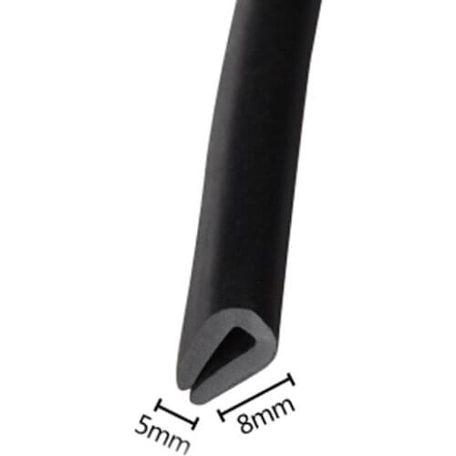 U Channel Rubber Sealing Strip Edge Trim Door Gasket For 1.5 to 2mm Metal Sheet