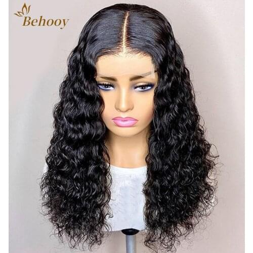 Wet And Wave Long Lace Wig Synthetic For Black Women Heat Temperature Fiber Water Wave Natural Hairline Cosplay Daily Wigs