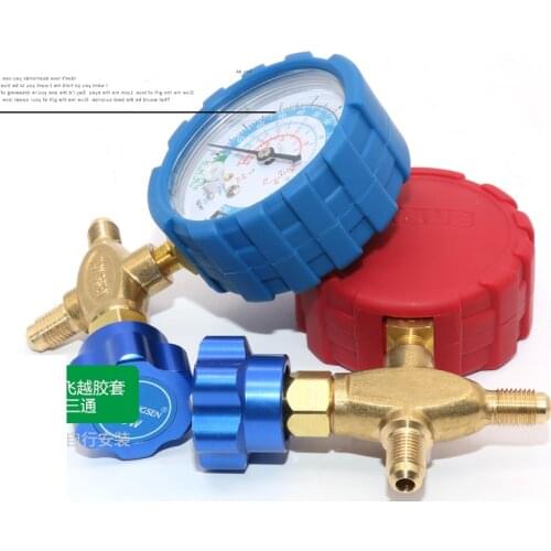 1/4 Air Conditioner R134 R22 Refrigerant guage Low Pressure Gauge high pressure gauge repair kit