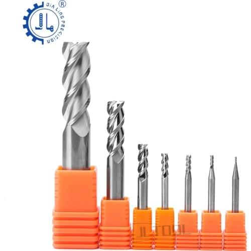 1pc 3 flute 4mm SHK aluminum knife for Aluminum Cnc End Mill Carbide Cutting Cutter