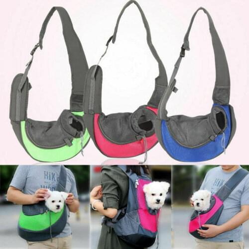 2019 Pet Puppy Carrier Bag Outdoor Travel Handbag Pouch Mesh Single Shoulder Bag Sling Comfort Travel Shoulder Bag for Dogs S/L