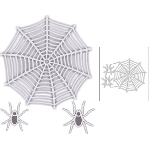 2020 New Halloween Metal Cutting Dies Spider and Cobweb Die Cut Scrapbooking For Crafts Greeting Card Making No Stamps Sets