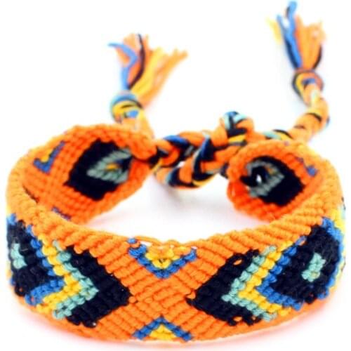 Costa Rica Handmade Bracelets Cheap Custom Cotton Woven Cord Bracelets for Kids