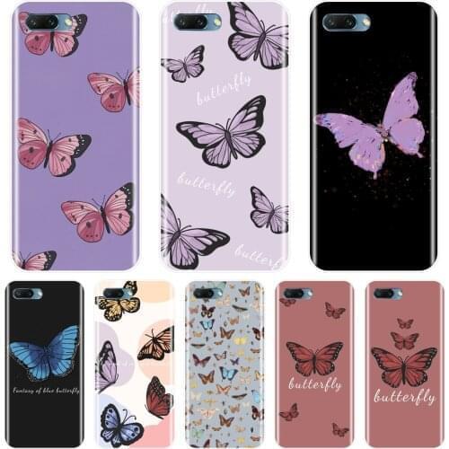 Soft Phone Case For Huawei Honor 7 8 9 10 Lite Silicone Butterfly Back Cover For Huawei Honor 7 7S 7X 7A 7C Pro 10 9 8 8X MAX