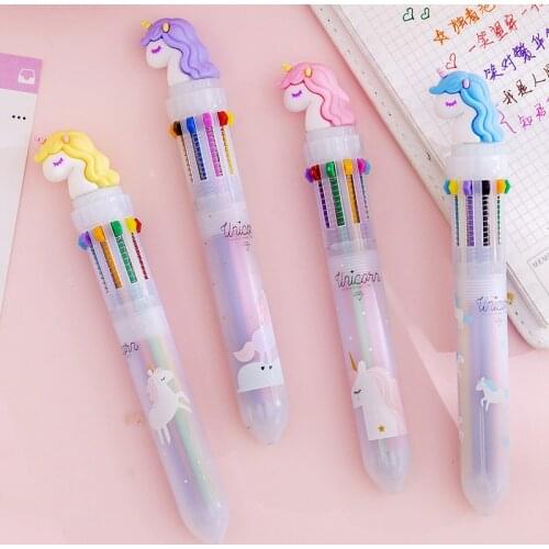 Baby Shower Unicorn Party 10 Colors Signature Gel Pen Birthday Party Decorations Kids Wedding Decoration Party Gifts Supplies