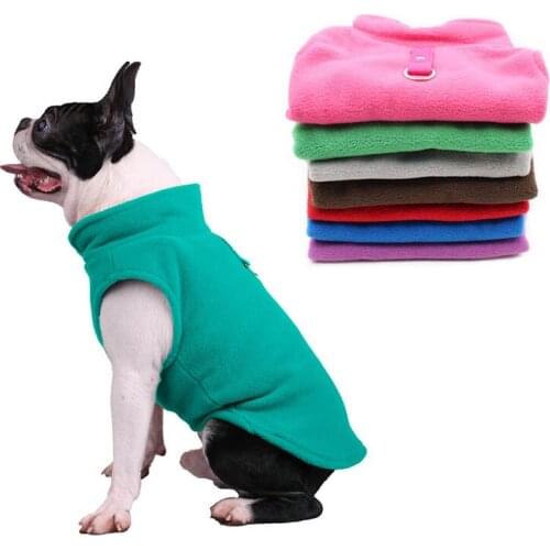 Candy Color Fleece Dog Clothes for Pomeranian for The Winter Cat Costumes Solid Chihuahua Clothing for Puppy Hairless Sphinx