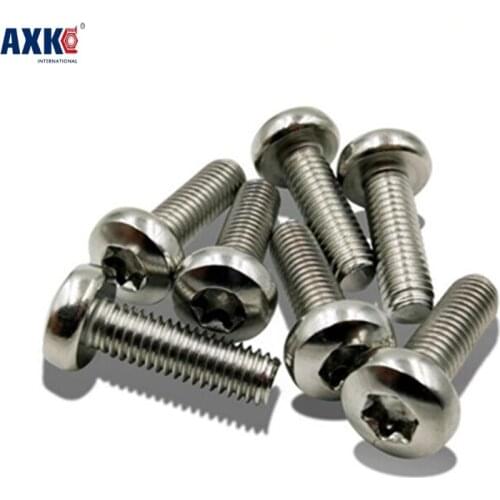 Parafuso Sale Parafusos 2019 Axk 100pcs M5*8/10/12/14/16/18/20/22/25/30 M5 Torx Pan Head Machine Screw Stainless Steel 304 T25