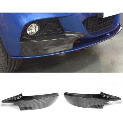 Carbon Fiber Front Bumper Lip Spoiler Splitters Flaps Winglets for BMW 3 Series F34 GT M Sport 4 Door 2014 - 2017 Cupwings FRP