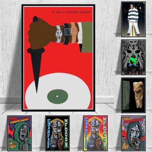 Poster Print Madvillain MF Doom Madlib Hip Hop Rap Music Album Star Art Canvas Home Decoration Painting