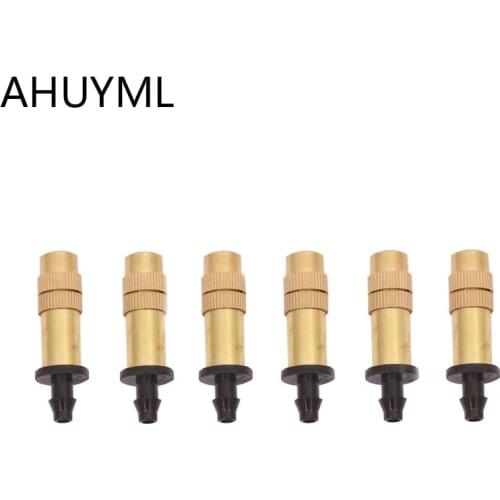 10Pcs Adjustable Brass Spray Sprinklers Nozzle Misting Systems Atomizing Sprinkle For Garden Lawn Watering Irrigation Villa Cool